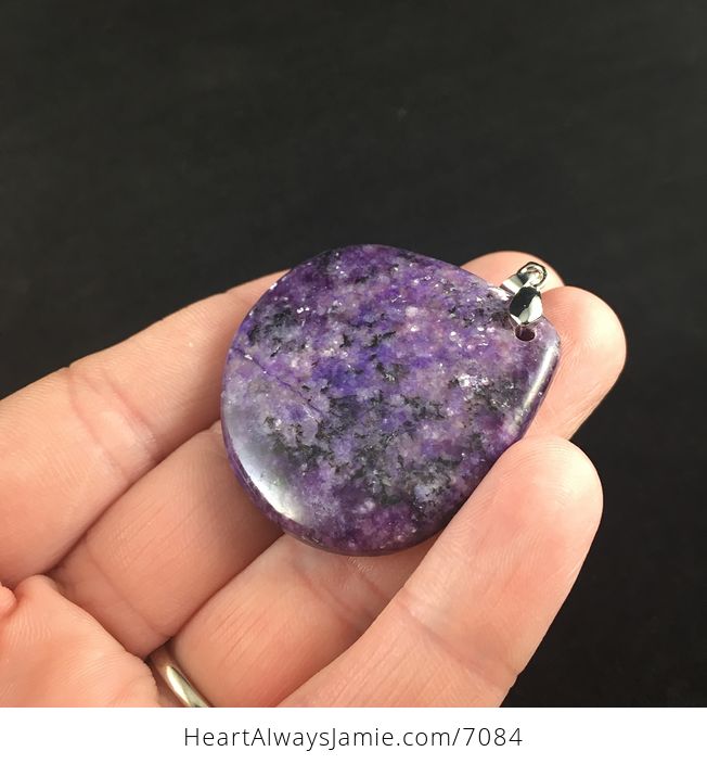 Purple Lepidolite Stone Jewelry Pendant - #qTNtnGl6Pms-3