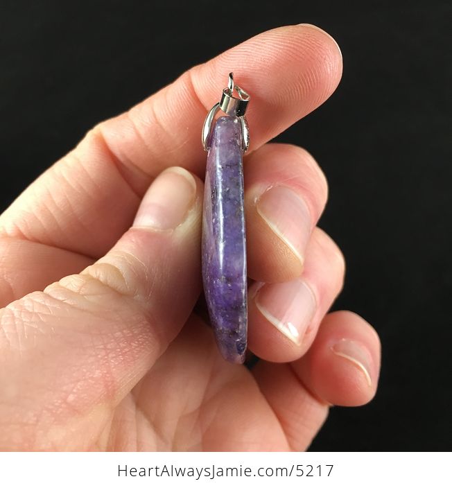 Purple Lepidolite Stone Jewelry Pendant - #xQ2PO6os2uQ-5