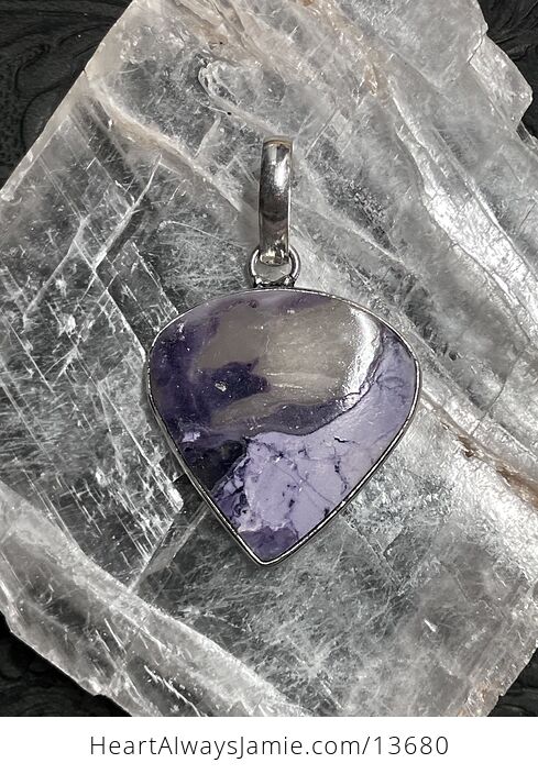 Purple Opalized Fluorite Pendant Stone Crystal Jewelry - #Y0JEQDLaprE-5