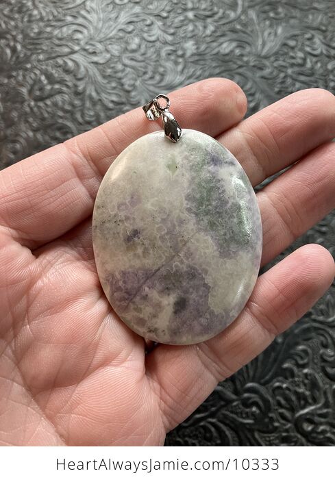 Purple Peace Jade Serpentine Quartz Stichtite Stone Jewelry Crystal Pendant - #zEVjTNZcmnw-1