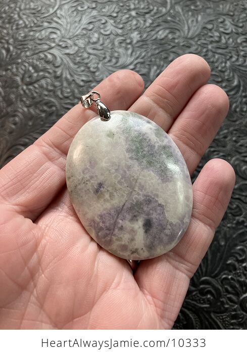 Purple Peace Jade Serpentine Quartz Stichtite Stone Jewelry Crystal Pendant - #zEVjTNZcmnw-3