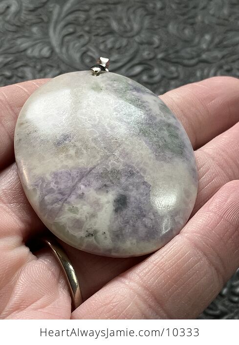 Purple Peace Jade Serpentine Quartz Stichtite Stone Jewelry Crystal Pendant - #zEVjTNZcmnw-6