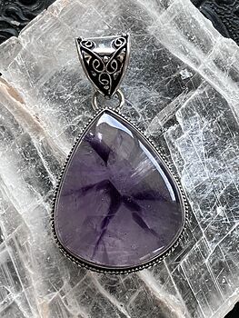 Purple Star Amethyst Stone Crystal Pendant Jewelry #Ojy0Q4mwPC0