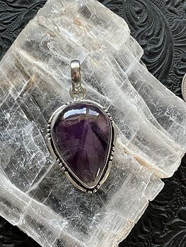 Purple Star Amethyst Stone Crystal Pendant Jewelry #squ7v8mpePk
