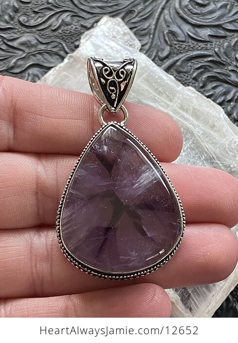 Purple Star Amethyst Stone Crystal Pendant Jewelry - #Ojy0Q4mwPC0-2