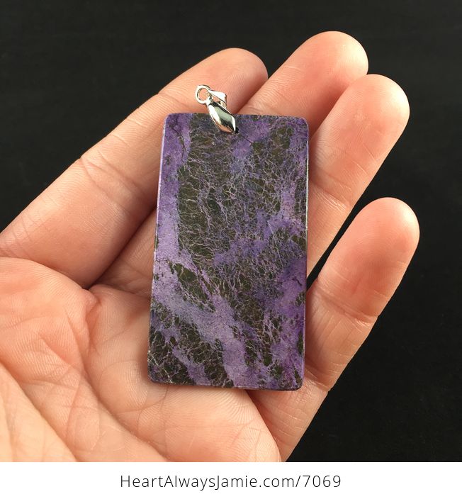 Purple Stichtite Stone Jewelry Pendant - #9iARZaAGYfw-5