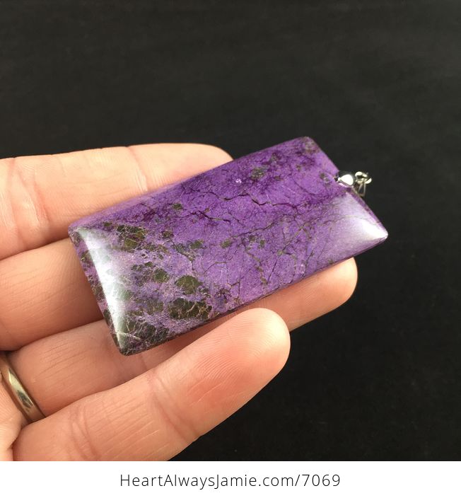 Purple Stichtite Stone Jewelry Pendant - #9iARZaAGYfw-3