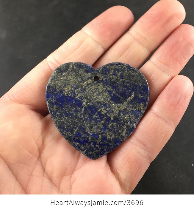 Pyrite and Lapis Lazuli Heart Shaped Stone Jewelry Agate Pendant Necklace - #5BUqisybyQE-5