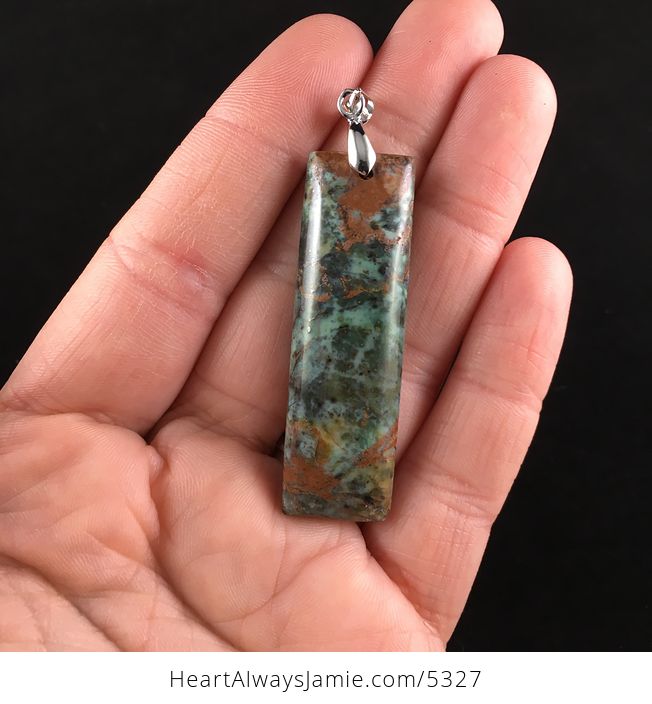 Rain Forest Jasper Stone Jewelry Pendant - #tp5xAY2o36Y-6