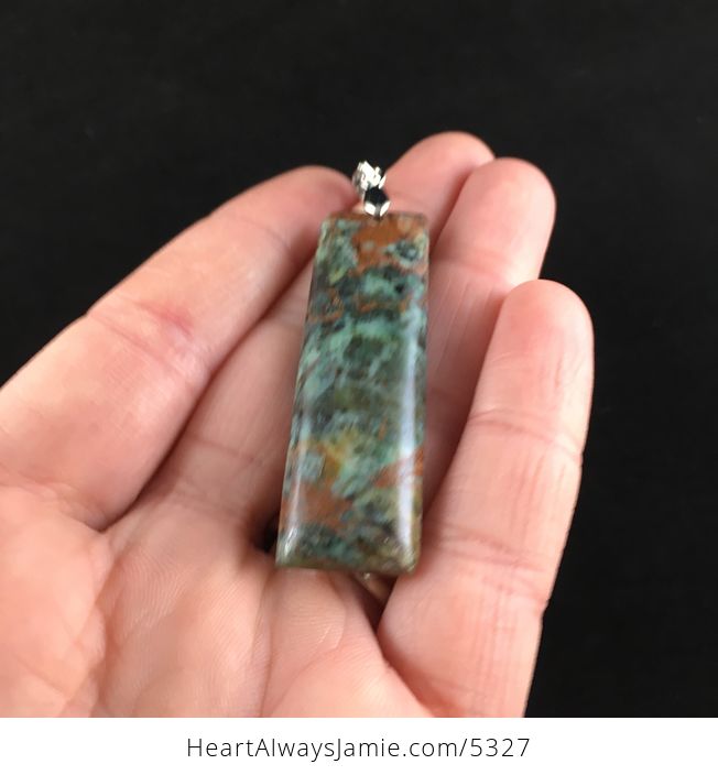 Rain Forest Jasper Stone Jewelry Pendant - #tp5xAY2o36Y-1