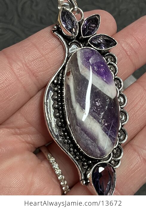 Rainbow Dream Amethyst Pendant Stone Crystal Jewelry - #tNwIGbiMapc-7