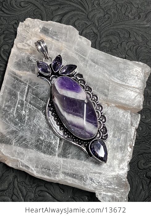 Rainbow Dream Amethyst Pendant Stone Crystal Jewelry - #tNwIGbiMapc-2