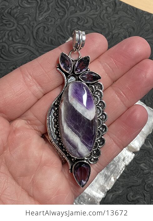 Rainbow Dream Amethyst Pendant Stone Crystal Jewelry - #tNwIGbiMapc-4