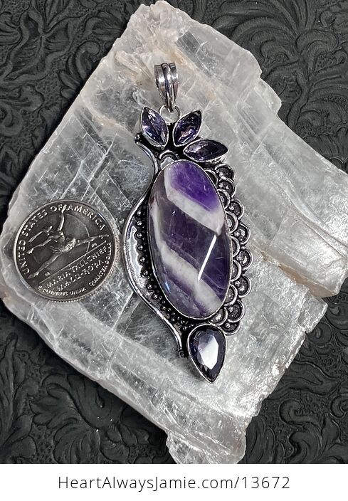 Rainbow Dream Amethyst Pendant Stone Crystal Jewelry - #tNwIGbiMapc-3