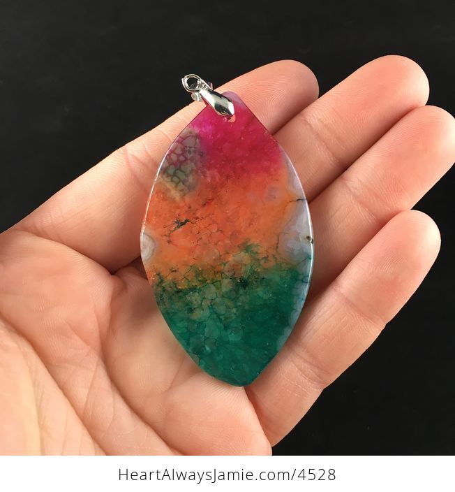 Rainbow Druzy Stone Jewelry Pendant - #dpn6lDXNtik-6