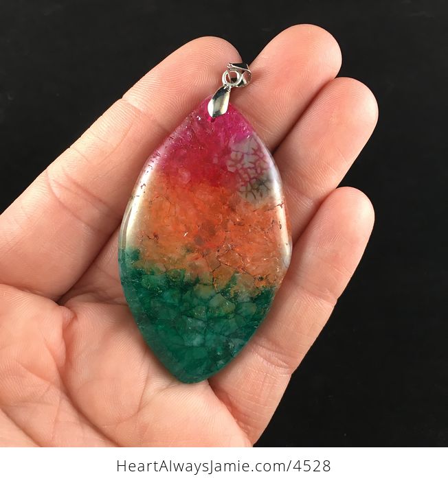 Rainbow Druzy Stone Jewelry Pendant - #dpn6lDXNtik-1