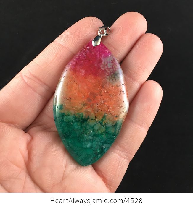 Rainbow Druzy Stone Jewelry Pendant - #dpn6lDXNtik-2