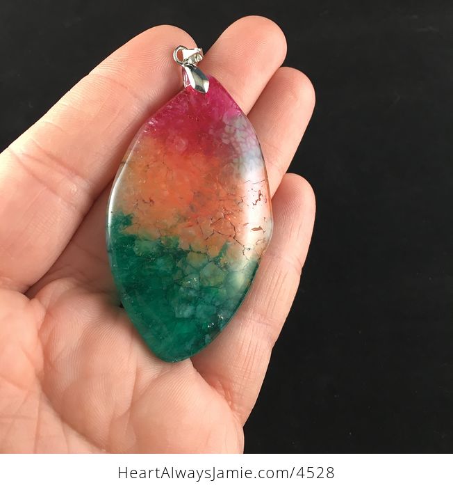 Rainbow Druzy Stone Jewelry Pendant - #dpn6lDXNtik-4