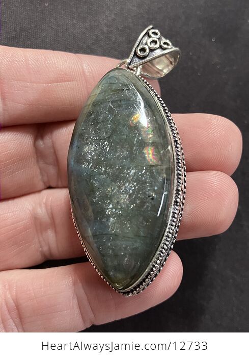 Rainbow Labradorite Crystal Stone Jewelry Pendant - #vzJnIpLLXkY-4