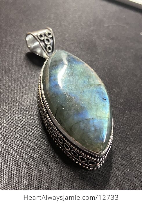 Rainbow Labradorite Crystal Stone Jewelry Pendant - #vzJnIpLLXkY-12