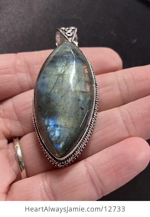 Rainbow Labradorite Crystal Stone Jewelry Pendant - #vzJnIpLLXkY-11