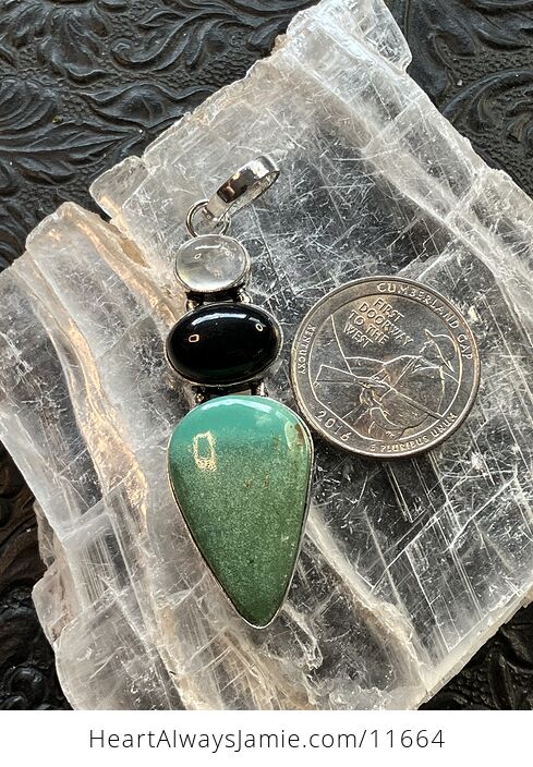 Rainbow Moonstone Black Onyx and Chrysoprase Stone Jewelry Crystal Pendant Scuff Discount - #tFF1UcpFyLY-4