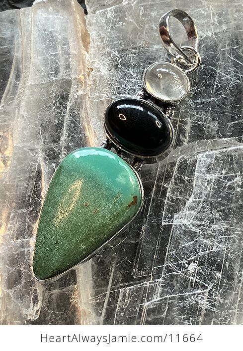 Rainbow Moonstone Black Onyx and Chrysoprase Stone Jewelry Crystal Pendant Scuff Discount - #tFF1UcpFyLY-3
