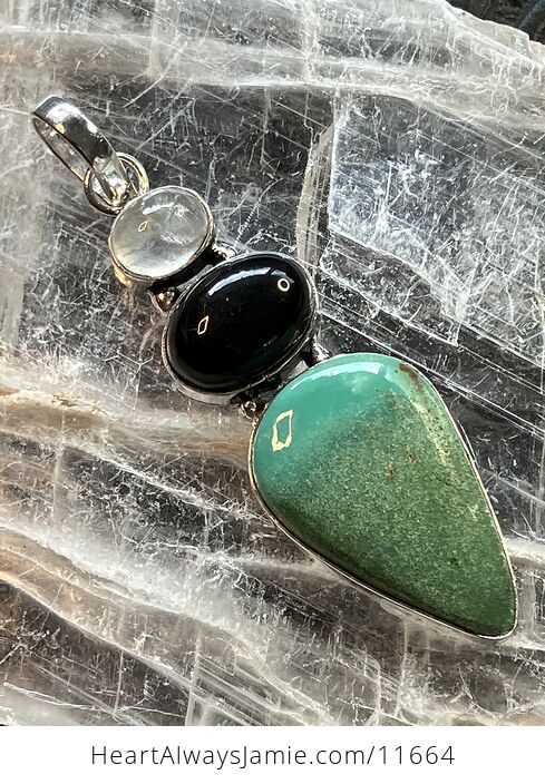 Rainbow Moonstone Black Onyx and Chrysoprase Stone Jewelry Crystal Pendant Scuff Discount - #tFF1UcpFyLY-1