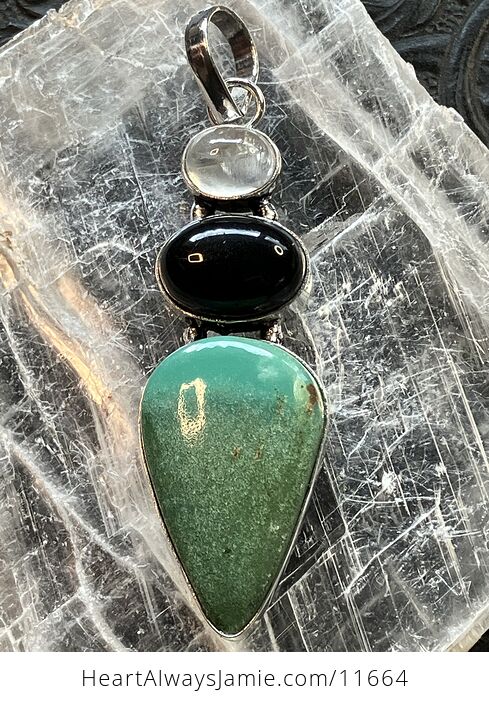 Rainbow Moonstone Black Onyx and Chrysoprase Stone Jewelry Crystal Pendant Scuff Discount - #tFF1UcpFyLY-2