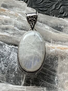 Rainbow Moonstone Gemstone Crystal Jewelry Pendant #GEuVF8KTdDA