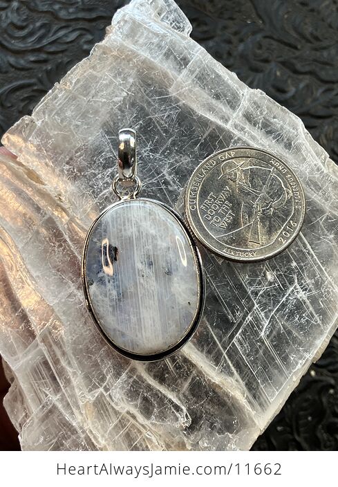 Rainbow Moonstone Gemstone Crystal Jewelry Pendant - #DAirXD6T1Ig-10