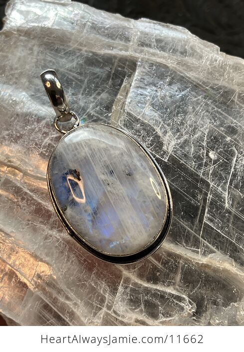 Rainbow Moonstone Gemstone Crystal Jewelry Pendant - #DAirXD6T1Ig-7