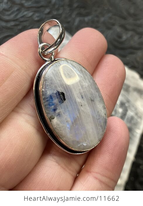 Rainbow Moonstone Gemstone Crystal Jewelry Pendant - #DAirXD6T1Ig-3