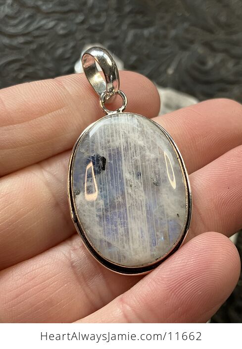 Rainbow Moonstone Gemstone Crystal Jewelry Pendant - #DAirXD6T1Ig-2