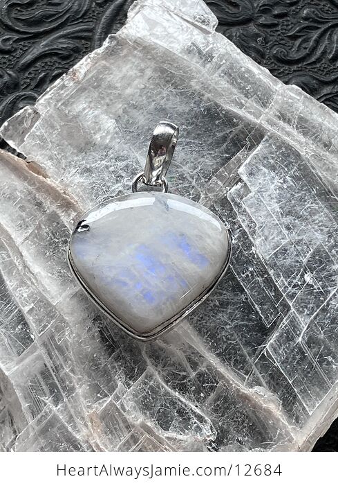 Rainbow Moonstone Gemstone Crystal Jewelry Pendant - #Df6j2CAsJGY-4