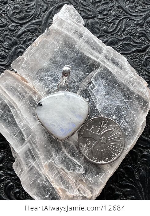 Rainbow Moonstone Gemstone Crystal Jewelry Pendant - #Df6j2CAsJGY-3