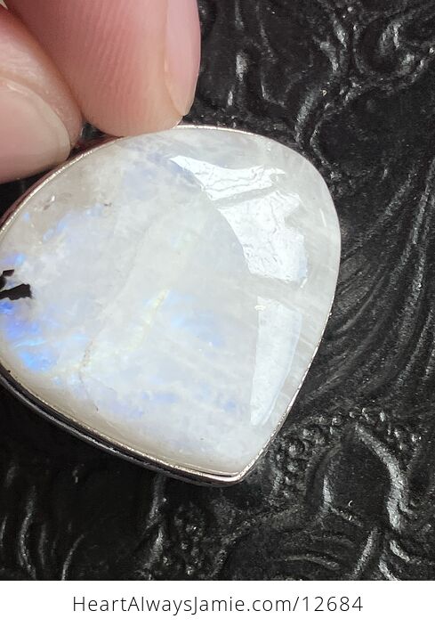 Rainbow Moonstone Gemstone Crystal Jewelry Pendant - #Df6j2CAsJGY-7