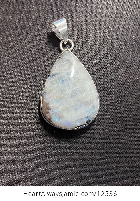 Rainbow Moonstone Gemstone Crystal Jewelry Pendant - #Dv8YQl61cZ0-1