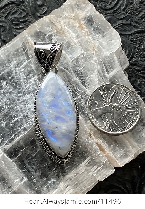 Rainbow Moonstone Gemstone Crystal Jewelry Pendant - #L1p71gjiopo-8