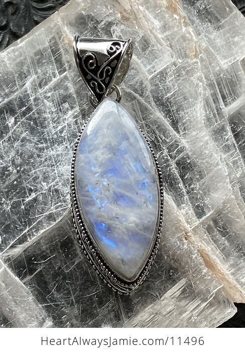 Rainbow Moonstone Gemstone Crystal Jewelry Pendant - #L1p71gjiopo-7