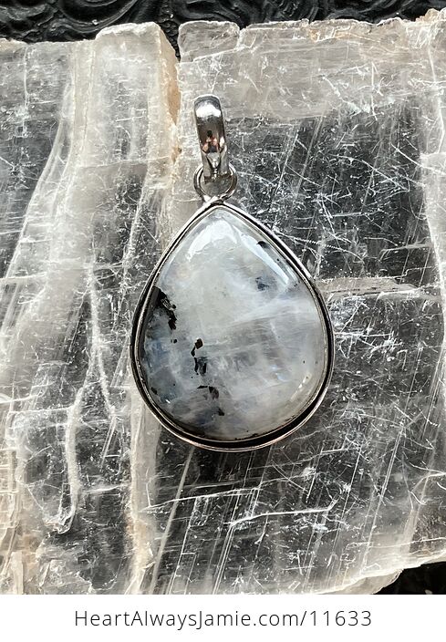 Rainbow Moonstone Gemstone Crystal Jewelry Pendant - #TO1EHPKypiY-3