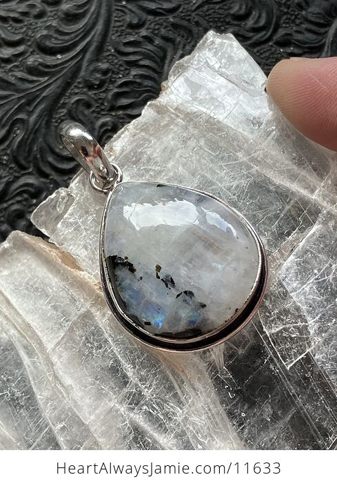 Rainbow Moonstone Gemstone Crystal Jewelry Pendant - #TO1EHPKypiY-5