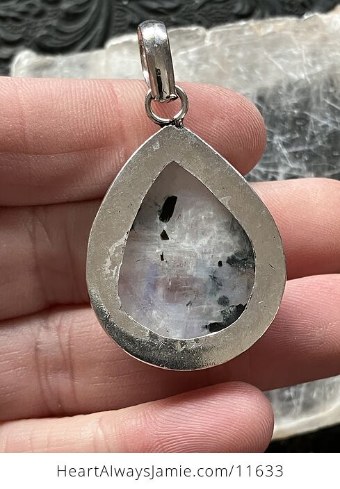 Rainbow Moonstone Gemstone Crystal Jewelry Pendant - #TO1EHPKypiY-8