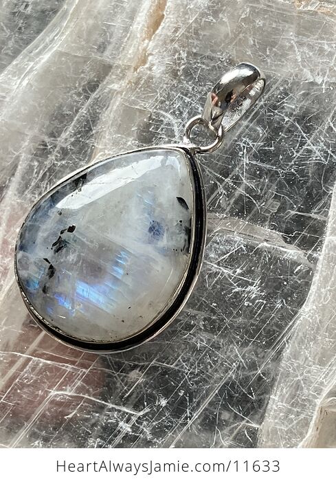 Rainbow Moonstone Gemstone Crystal Jewelry Pendant - #TO1EHPKypiY-2