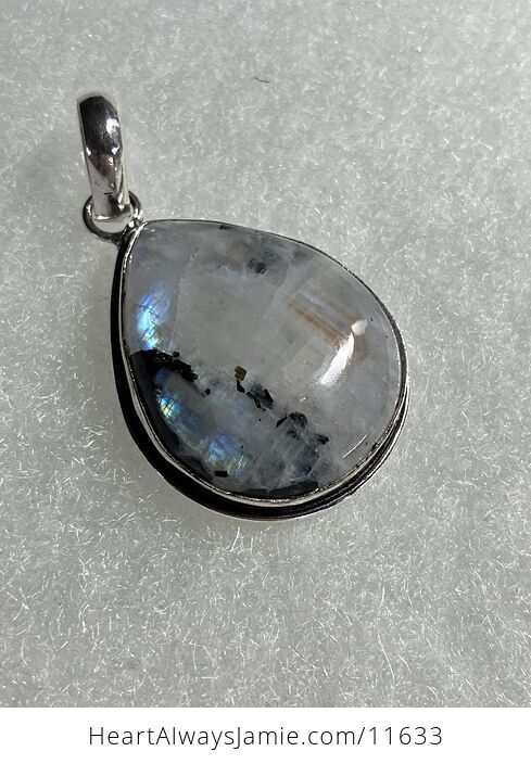 Rainbow Moonstone Gemstone Crystal Jewelry Pendant - #TO1EHPKypiY-1