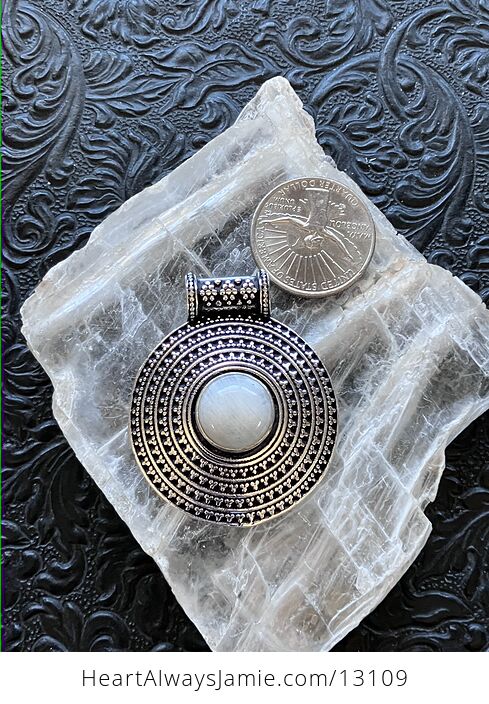 Rainbow Moonstone Pendant Stone Crystal Jewelry - #smaMZgBEmBA-5