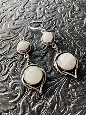 Rainbow Moonstone Stone Jewelry Earrings #X2kh6QbazqY