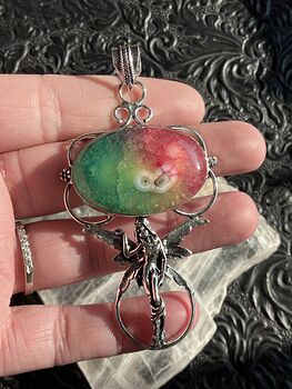 Rainbow Quartz Fairy Pendant Crystal Stone Jewelry #LLVQbon7LNE