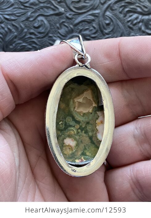 Rainforest Jasper Rhyolite Crystal Stone Jewelry Pendant Discounted - #D7nUj76AVy0-4