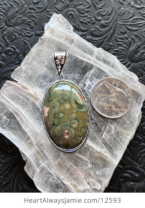 Rainforest Jasper Rhyolite Crystal Stone Jewelry Pendant Discounted - #D7nUj76AVy0-6